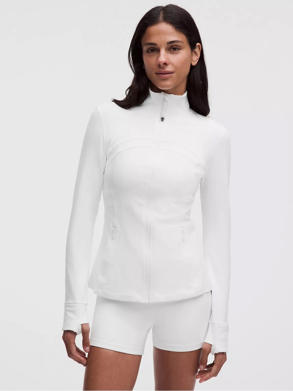 Lululemon White Define Jacket Luon Full-Zip size 6